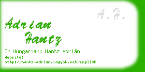 adrian hantz business card